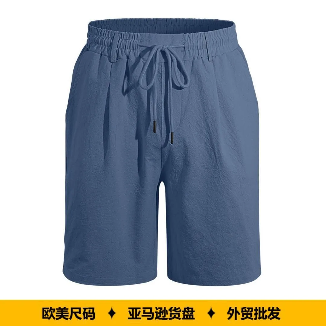 Men's Cotton Blue Straight Leg Shorts Elastic Waistband Breathable Loose Fit Casual Summer Short Pants with Side Pockets
Men's Cotton Blue Straight Leg Shorts Elastic Waistband Breathable Loose Fit Casual Summer Short Pants with Side Pockets