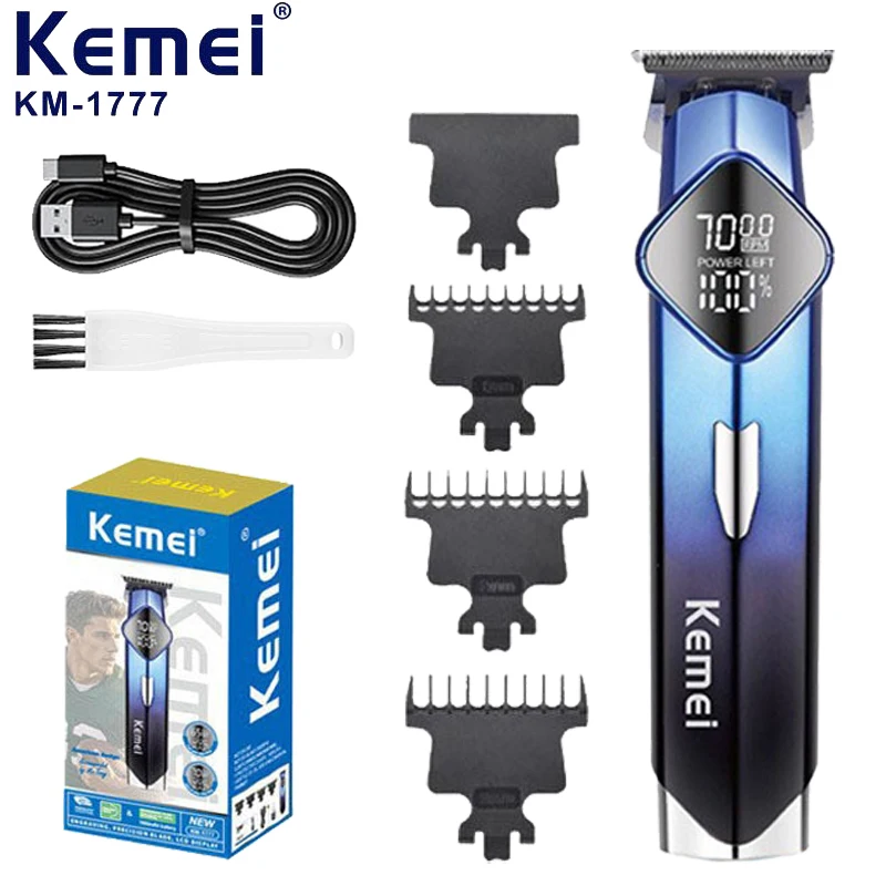 Kemei KM-1777 Машинка для стрижки волос Электрический толкатель с ЖК-цифровым дисплеем Электрическая машинка для стрижки волос Универсальная машинка для стрижки волос Машинка для стрижки волос
Kemei KM-1777 Машинка для стрижки волос Электрический толкатель с ЖК-цифровым дисплеем Электрическая машинка для стрижки волос Универсальная машинка для стрижки волос Машинка для стрижки волос