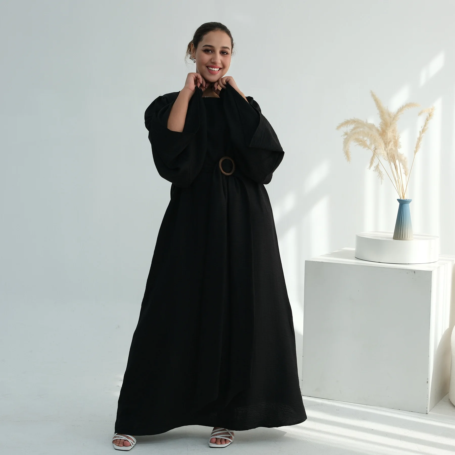 Ид Мубарак Скромное мусульманское платье Женский халат с поясом Дубай Абая Турция Кафтан Кафтан Марокаин Femme Musulmane Vestidos Djellaba
Ид Мубарак Скромное мусульманское платье Женский халат с поясом Дубай Абая Турция Кафтан Кафтан Марокаин Femme Musulmane Vestidos Djellaba