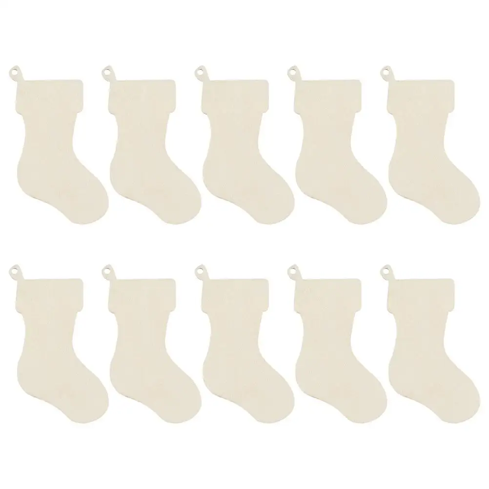 10 Pcs Wooden Christmas Stocking naments Unfinished Crafts Diy Hanging Decorations Holiday Tree Sewing Supplies
10 Pcs Wooden Christmas Stocking naments Unfinished Crafts Diy Hanging Decorations Holiday Tree Sewing Supplies