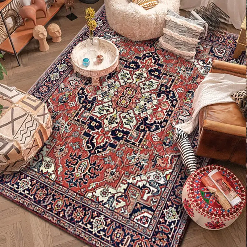 Retro Home Antiskid Carpet for Living Room Fluffy Bedroom Decoration Rug Foldable Sofa Table Mat Machine Washable Customizable
Retro Home Antiskid Carpet for Living Room Fluffy Bedroom Decoration Rug Foldable Sofa Table Mat Machine Washable Customizable