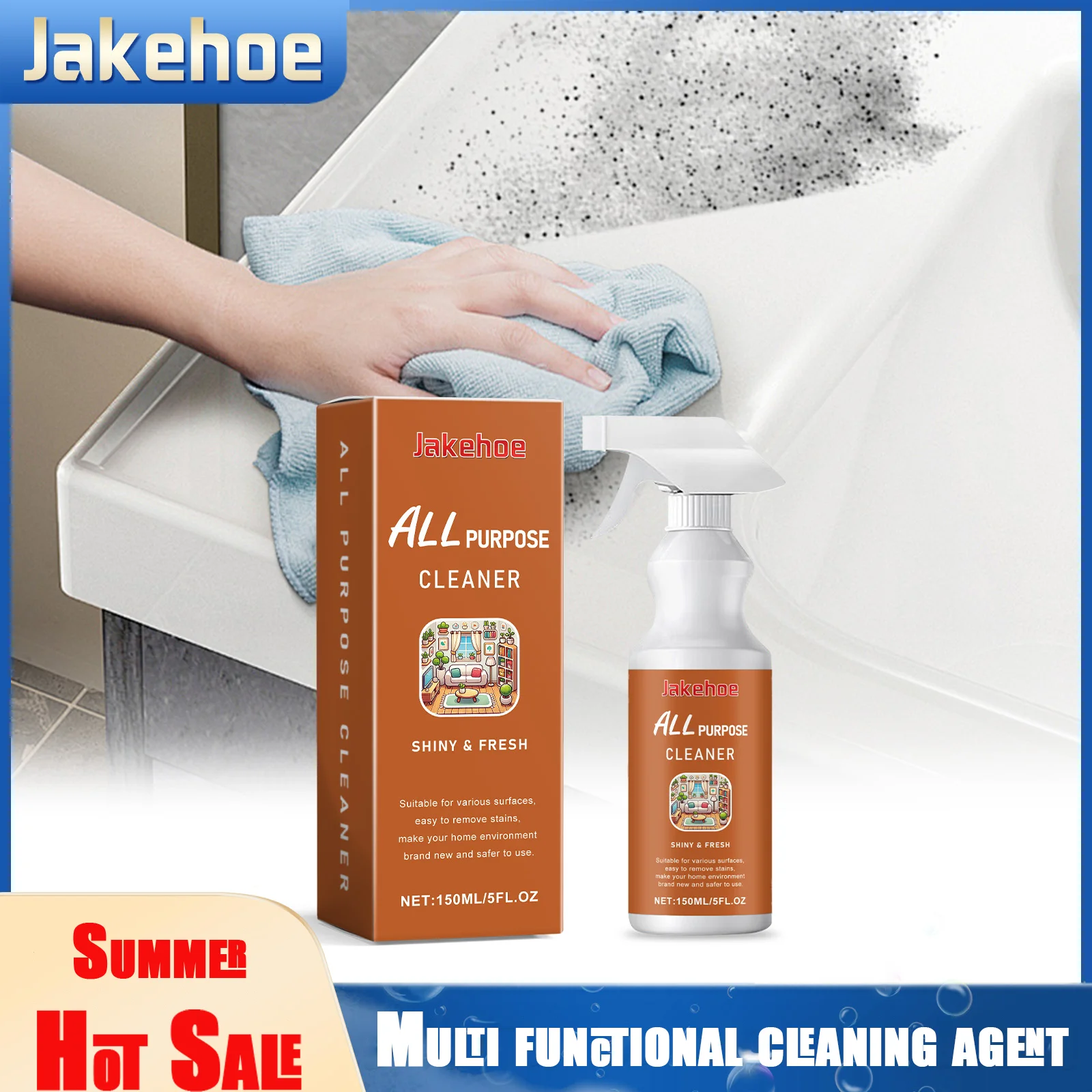 Многофункциональное чистящее средство Jakehoe для домашнего использования, растворяет стойкие пятна, очищает, удаляет грязь, освежает и универсально
Многофункциональное чистящее средство Jakehoe для домашнего использования, растворяет стойкие пятна, очищает, удаляет грязь, освежает и универсально
