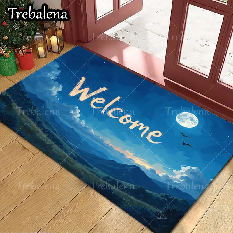 1pc Welcome Door Mat Welcome Moon Night Sky Landscape Doormat Home Decor Floor Mat
1pc Welcome Door Mat Welcome Moon Night Sky Landscape Doormat Home Decor Floor Mat