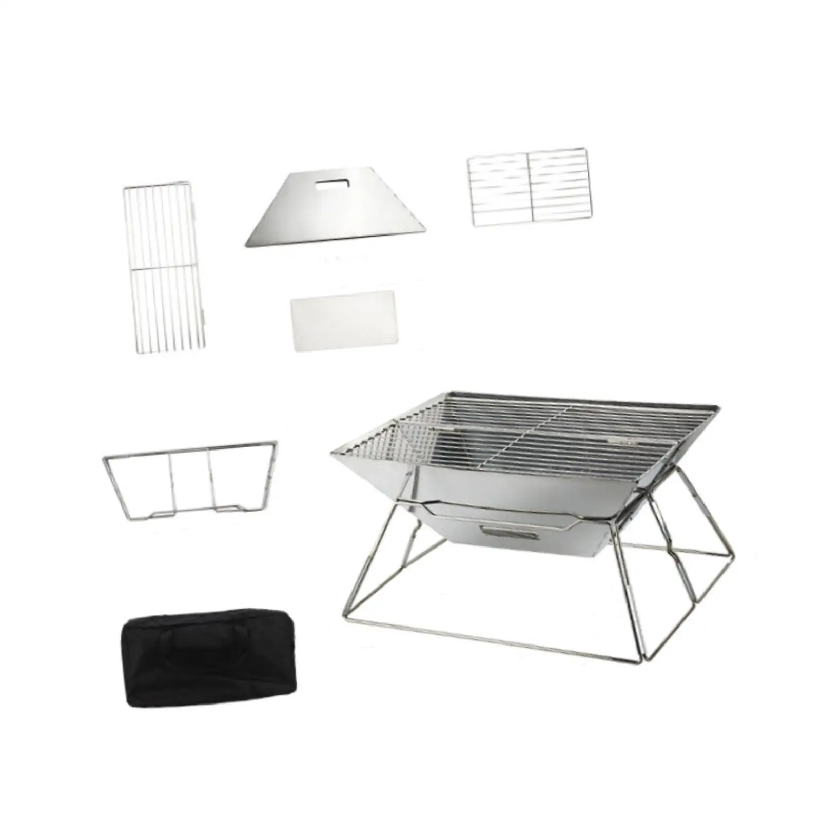 Camping Charcoal Grill Folding BBQ for Backyard Traveling Outdoor Cooking
Camping Charcoal Grill Folding BBQ for Backyard Traveling Outdoor Cooking