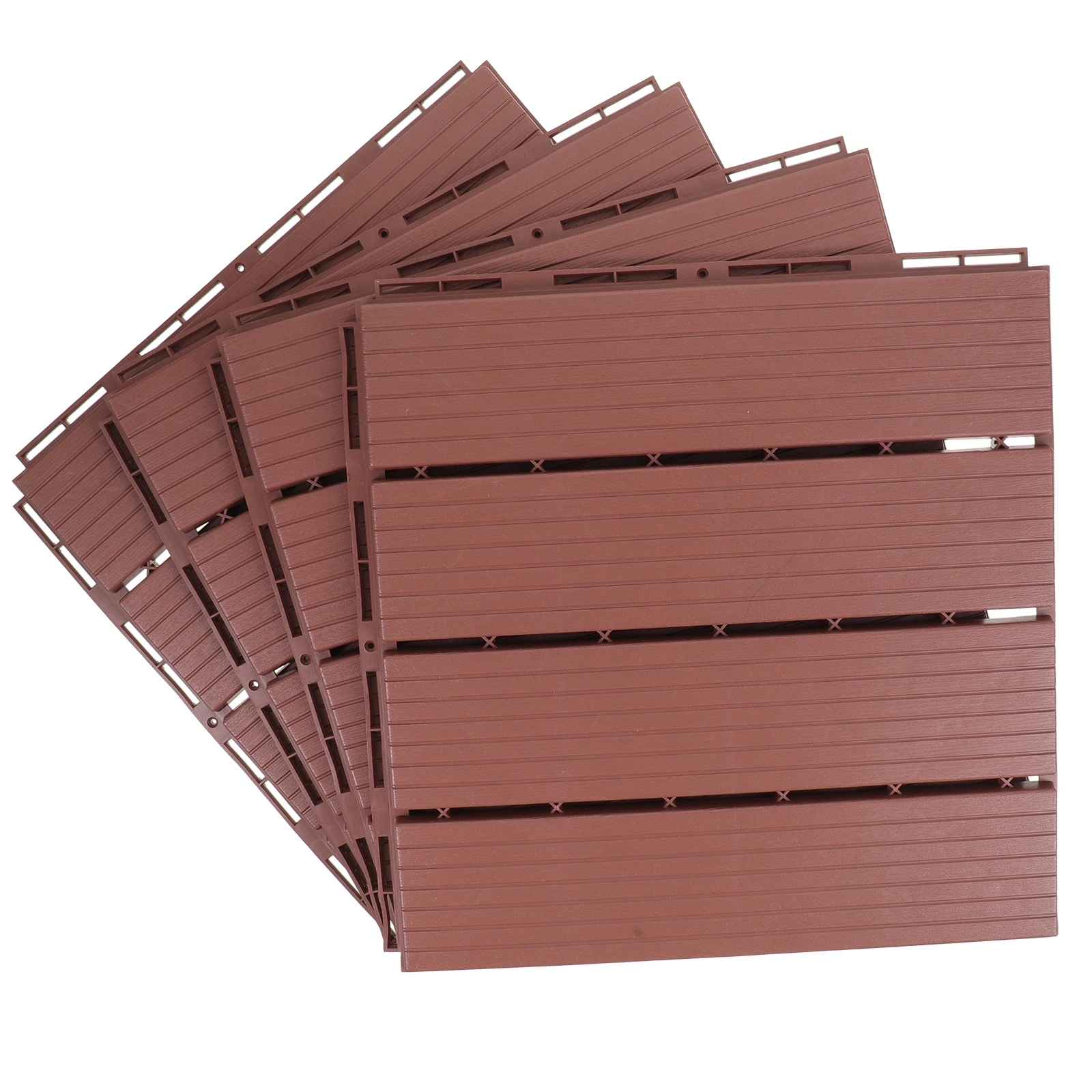 4 Pcs Balcony Assembled Floor Decking Tiles Interlocking Outdoor All Weather Decorations for Apartment Brick Flooring
4 Pcs Balcony Assembled Floor Decking Tiles Interlocking Outdoor All Weather Decorations for Apartment Brick Flooring