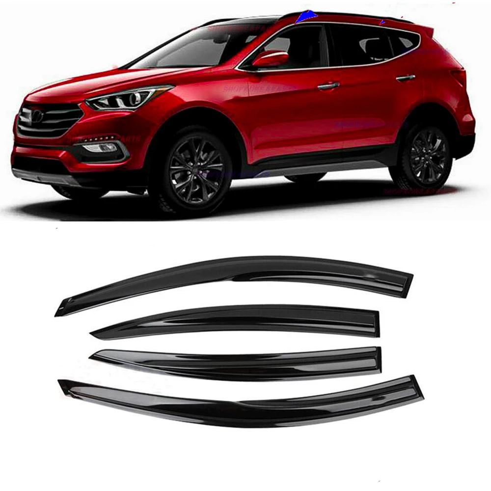 For Hyundai Santa Fe SantaFe 2009-2018 Car Side Window Vent Visor Sun Rain Deflector Guard Awnings Shelters Adhesive Cover Trim
For Hyundai Santa Fe SantaFe 2009-2018 Car Side Window Vent Visor Sun Rain Deflector Guard Awnings Shelters Adhesive Cover Trim