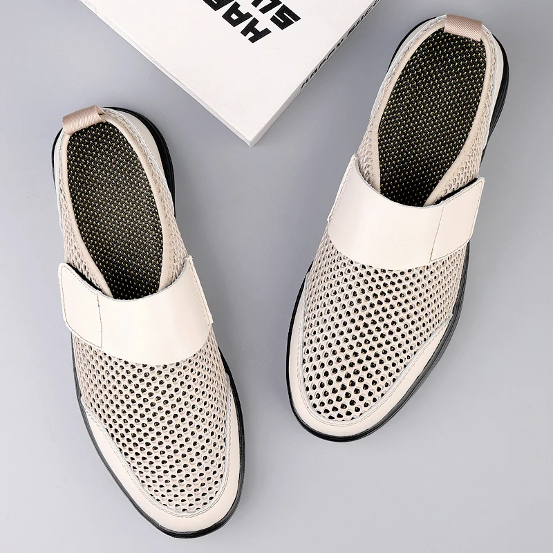 Summer breathable mesh men hollow out casual shoes with Velcro anti slip lightweight non stuffy wear-resistant daily commuting
Summer breathable mesh men hollow out casual shoes with Velcro anti slip lightweight non stuffy wear-resistant daily commuting