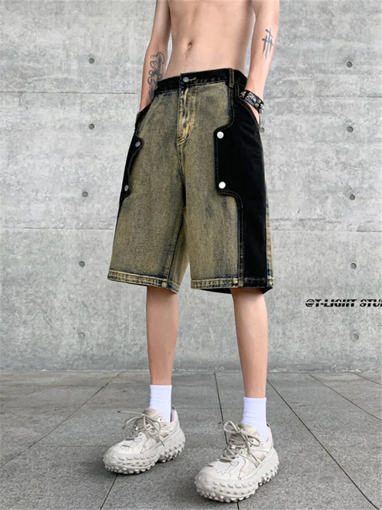 Casual Men's Denim orts Vintage High Street Five-Point American Sle Loose Straight Leg Summer Leisure Mid-Length Jeans
Casual Men's Denim orts Vintage High Street Five-Point American Sle Loose Straight Leg Summer Leisure Mid-Length Jeans