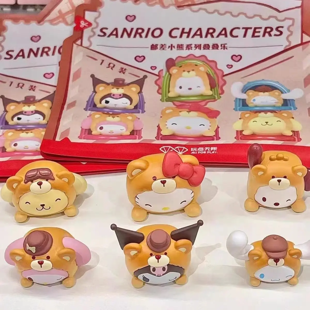 Коллекционная мини-фигурка Sanrio Family Postman Bear Series в слепой коробке, настольное украшение, подарок, декор
Коллекционная мини-фигурка Sanrio Family Postman Bear Series в слепой коробке, настольное украшение, подарок, декор