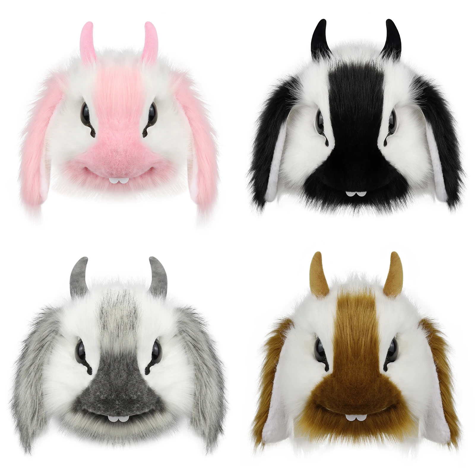 Faux Fur Rabbit Mask Fluffy Bunny Masks Easter Cosplay Party Costume Accessories
Faux Fur Rabbit Mask Fluffy Bunny Masks Easter Cosplay Party Costume Accessories