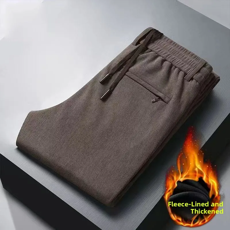 Women's Corduroy Straight Leg Loose Fit Fleece Lined Casual Pants Autumn Winter Thickened Long Pants Outdoor Workwear
Women's Corduroy Straight Leg Loose Fit Fleece Lined Casual Pants Autumn Winter Thickened Long Pants Outdoor Workwear