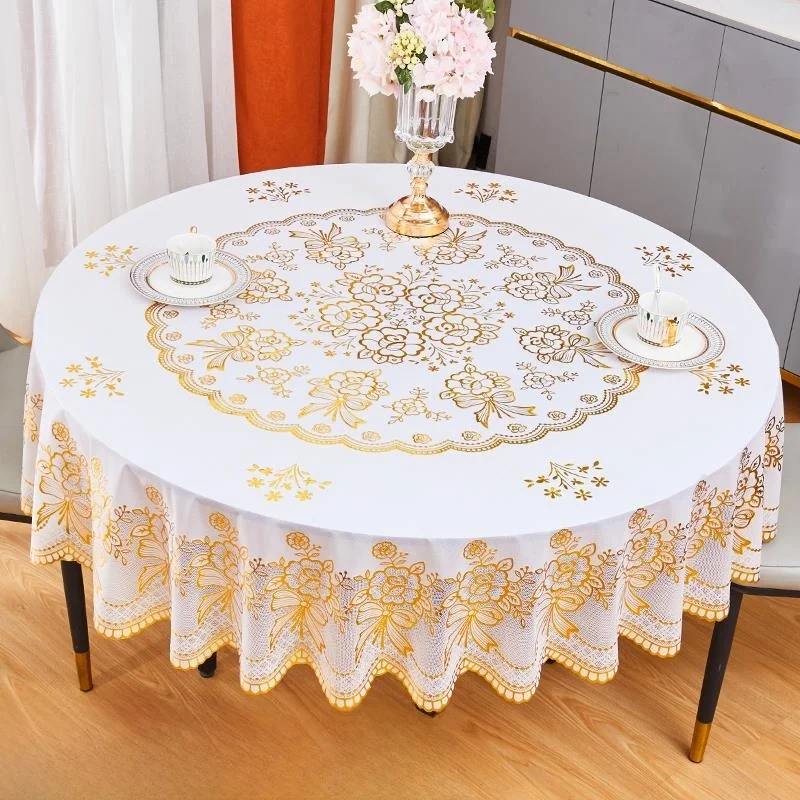 Waterproof Oil-resistant round Tablecloth Easy-to-clean Home Use Dining Table Mat Luxury Sensation Heat-resistant PVC Non-slip
Waterproof Oil-resistant round Tablecloth Easy-to-clean Home Use Dining Table Mat Luxury Sensation Heat-resistant PVC Non-slip