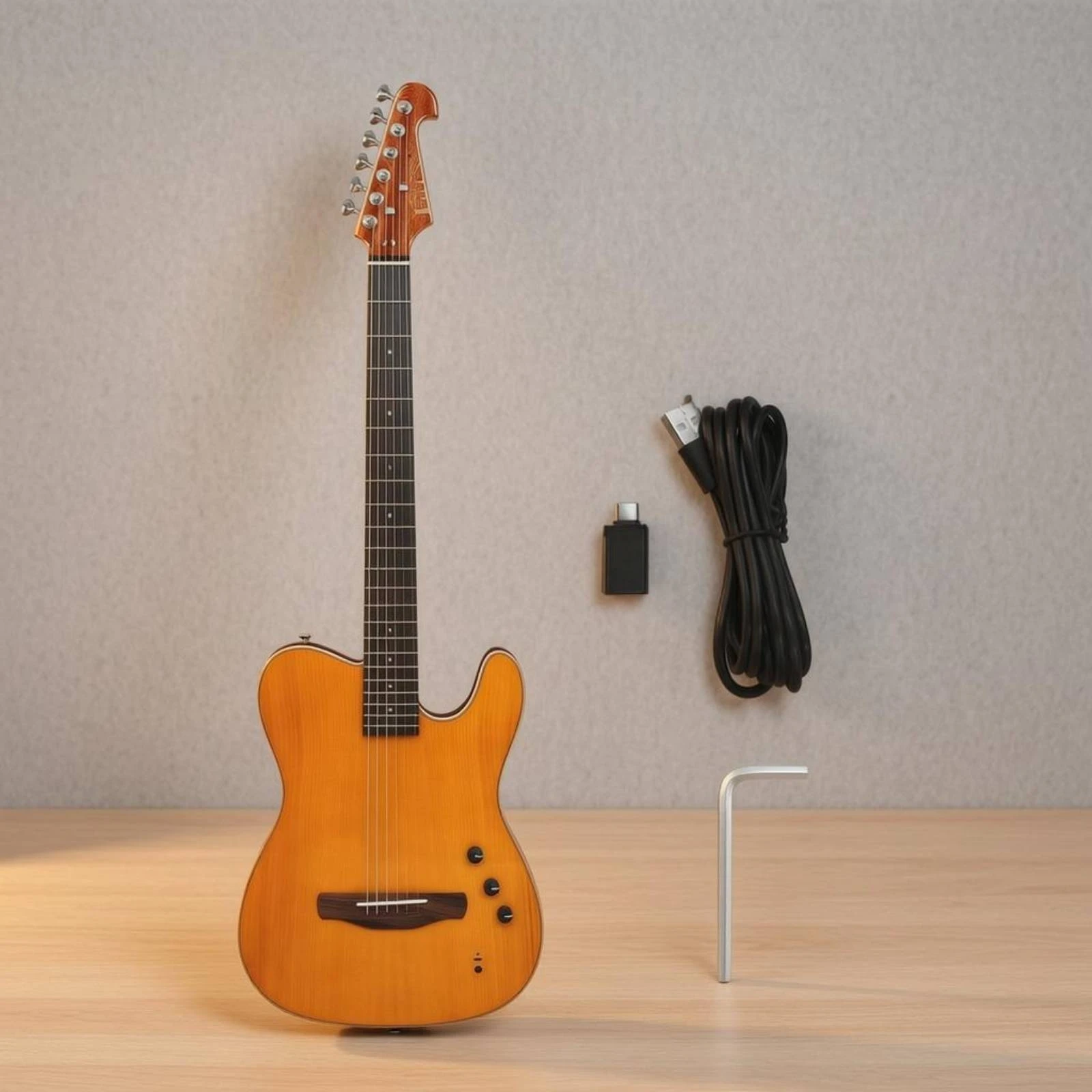 Quiet-practicePractice Guitar Onboard Electronics Acoustic-Electric Guitar String Instrument Rosewood Fingerboard Solid Top
Quiet-practicePractice Guitar Onboard Electronics Acoustic-Electric Guitar String Instrument Rosewood Fingerboard Solid Top