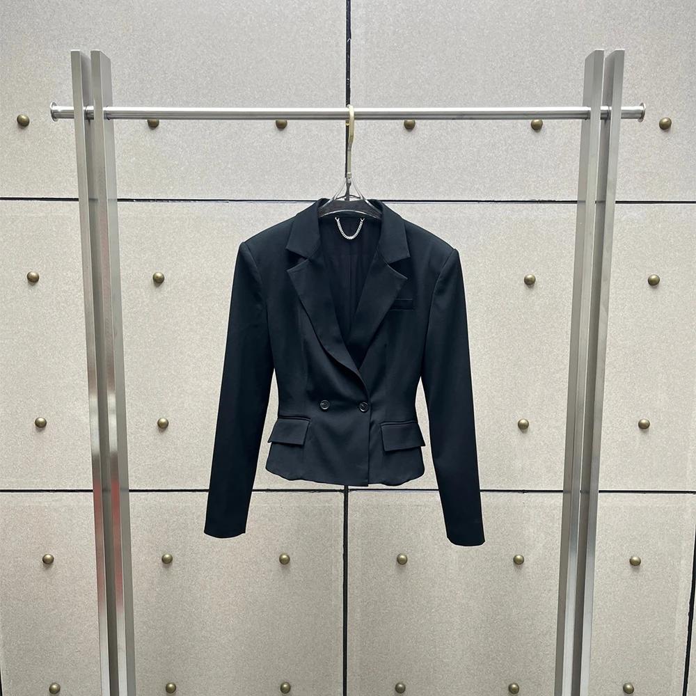 Women's Wool Blend Blazer Double Breasted Cropped Jacket Slim Fit Long Sleeve Office Wear Chocolate Brown & Black Coat Y2k 2026
Women's Wool Blend Blazer Double Breasted Cropped Jacket Slim Fit Long Sleeve Office Wear Chocolate Brown & Black Coat Y2k 2026