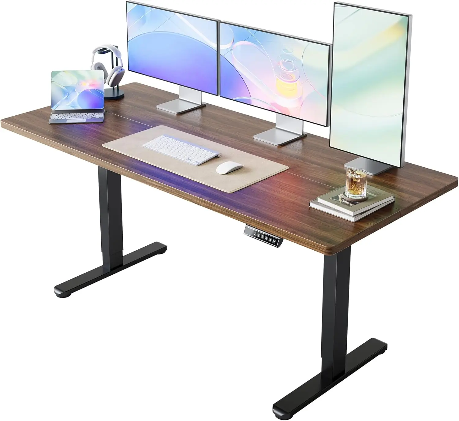 63 x 28 inch Electric Standing Desk Adjustable Height, 4 Memory Height Settings, Sit Stand Up Desk for Home Office & Computer
63 x 28 inch Electric Standing Desk Adjustable Height, 4 Memory Height Settings, Sit Stand Up Desk for Home Office & Computer