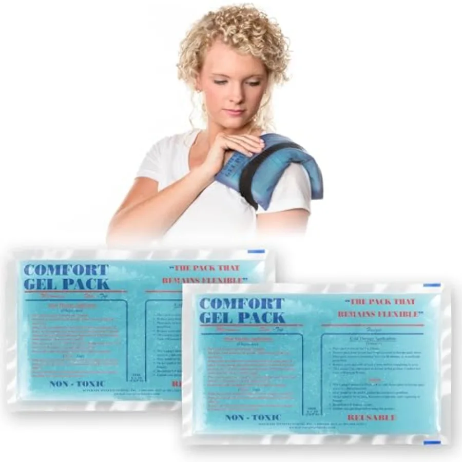 Flexible Reusable Gel Packs for Neck, Wrist, Arm, Back and Shoulder Pain Relief - Versatile Hot or Cold Gel Packs for Injuries,
Flexible Reusable Gel Packs for Neck, Wrist, Arm, Back and Shoulder Pain Relief - Versatile Hot or Cold Gel Packs for Injuries,