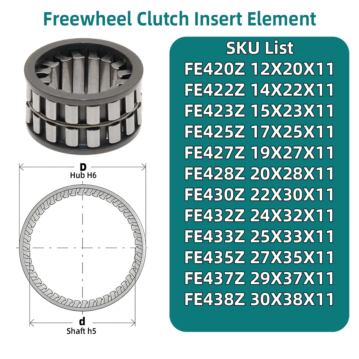 1PC FE420Z FE422Z FE423Z FE425Z FE427Z FE428Z FE430Z FE432Z FE433Z FE435Z FE437Z FE438Z MOCHU Freewheel Clutch Bearing
1PC FE420Z FE422Z FE423Z FE425Z FE427Z FE428Z FE430Z FE432Z FE433Z FE435Z FE437Z FE438Z MOCHU Freewheel Clutch Bearing