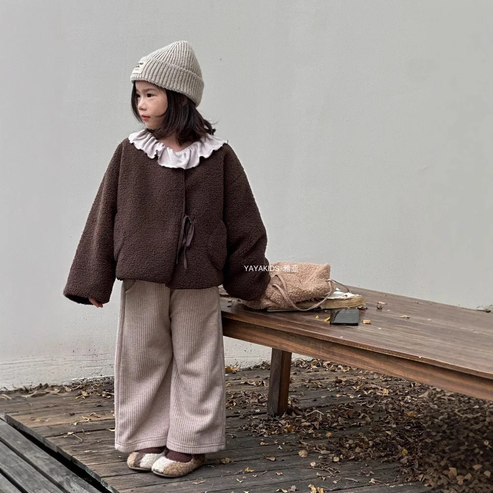 Girls Suits Coat and Trousers 2024 Winter Korean Design Girls Feel Cotton Short Style Warm Temperament Two-piece Set Clothes
Girls Suits Coat and Trousers 2024 Winter Korean Design Girls Feel Cotton Short Style Warm Temperament Two-piece Set Clothes