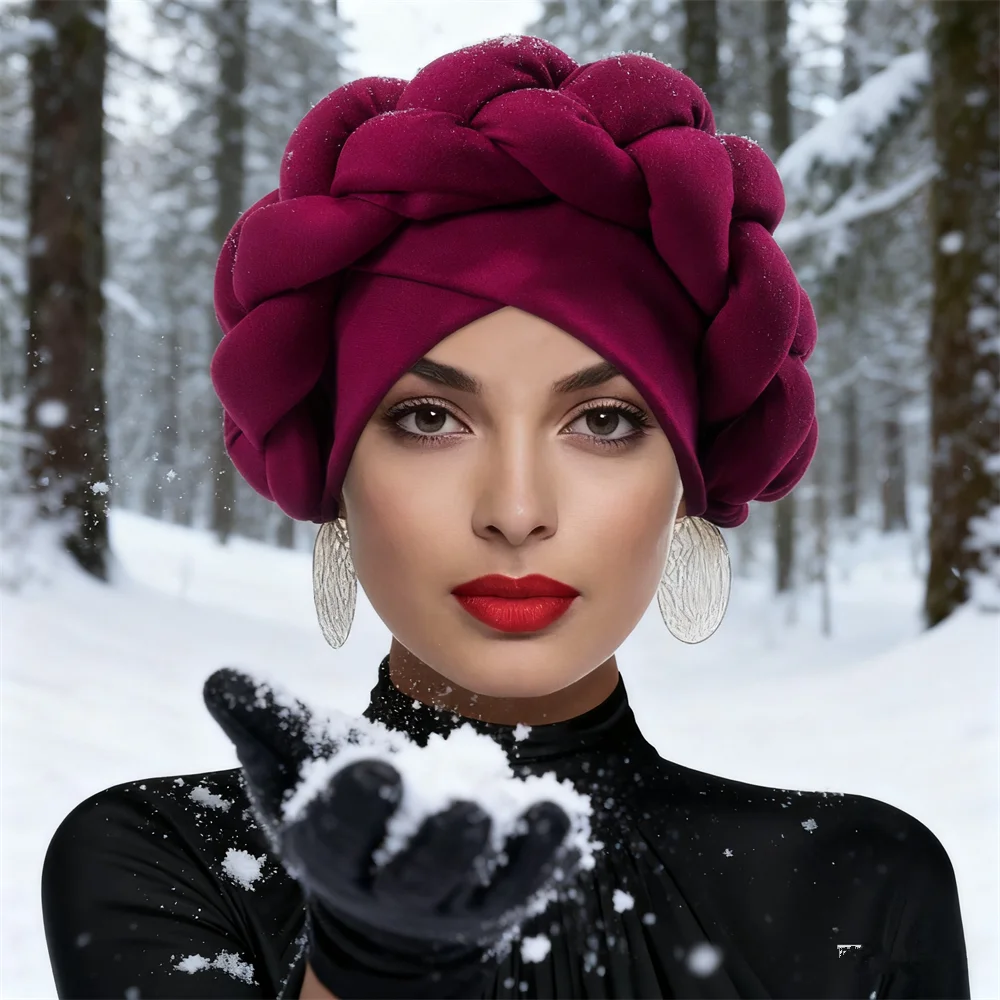 Big Braids Turban Cap for Women African Auto Gele Headtie Wedding Party Headwear Hat Bonnet Headband Hijab Head Wrap Turbante
Big Braids Turban Cap for Women African Auto Gele Headtie Wedding Party Headwear Hat Bonnet Headband Hijab Head Wrap Turbante