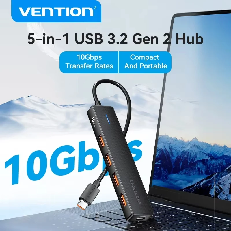 Концентратор Vention USB C 10 Гбит/с Type-C 3.2 Gen2 USB-разветвитель Type C Hub 4 USB-порта 3.2 для MacBook Pro Air Многопортовый адаптер типа C
Концентратор Vention USB C 10 Гбит/с Type-C 3.2 Gen2 USB-разветвитель Type C Hub 4 USB-порта 3.2 для MacBook Pro Air Многопортовый адаптер типа C