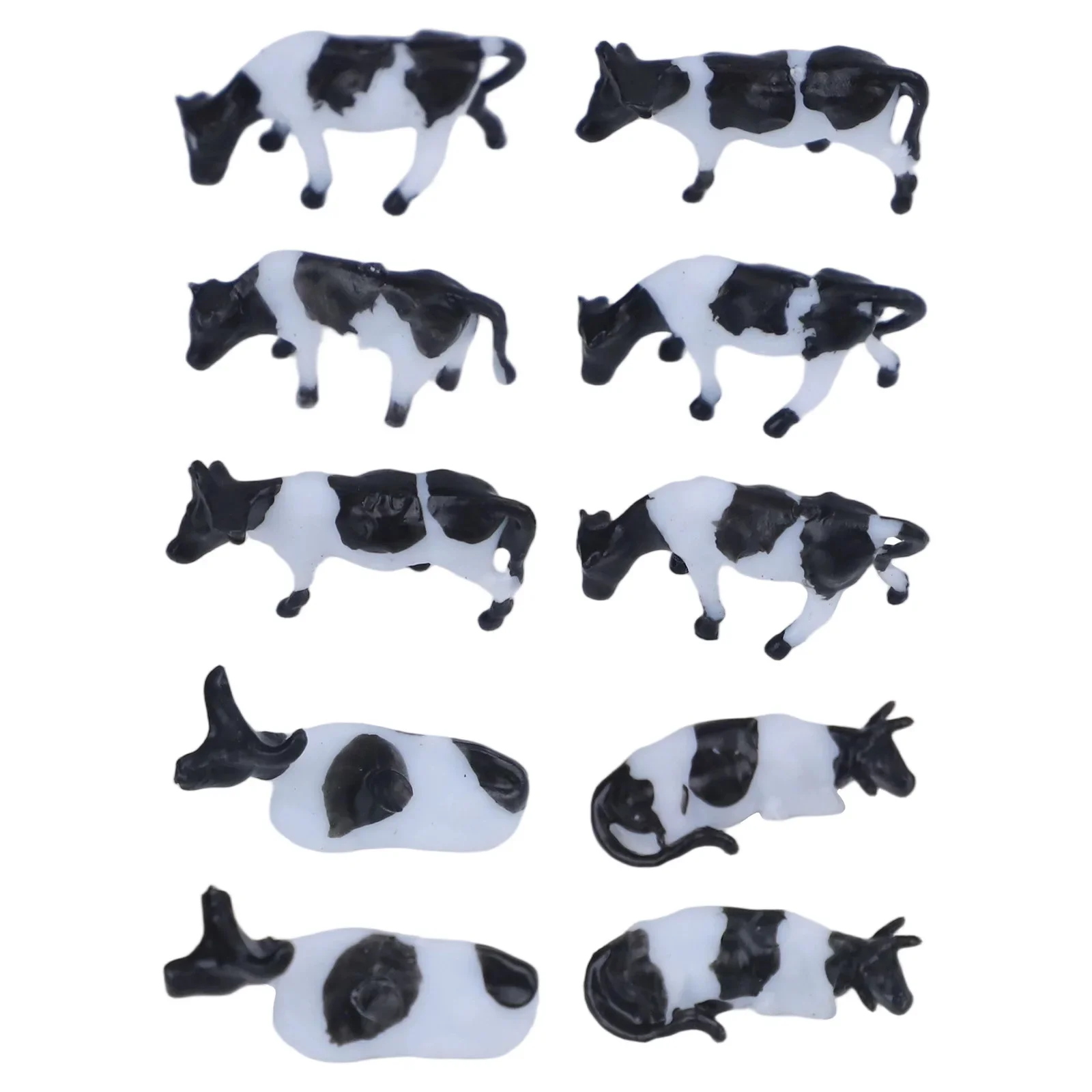 10PCS Realistic 1:87 Scale HO/OO Gauge 00 Black & White Cow Models For Your Model Railway Pack Model DIY Model Accessories
10PCS Realistic 1:87 Scale HO/OO Gauge 00 Black & White Cow Models For Your Model Railway Pack Model DIY Model Accessories
