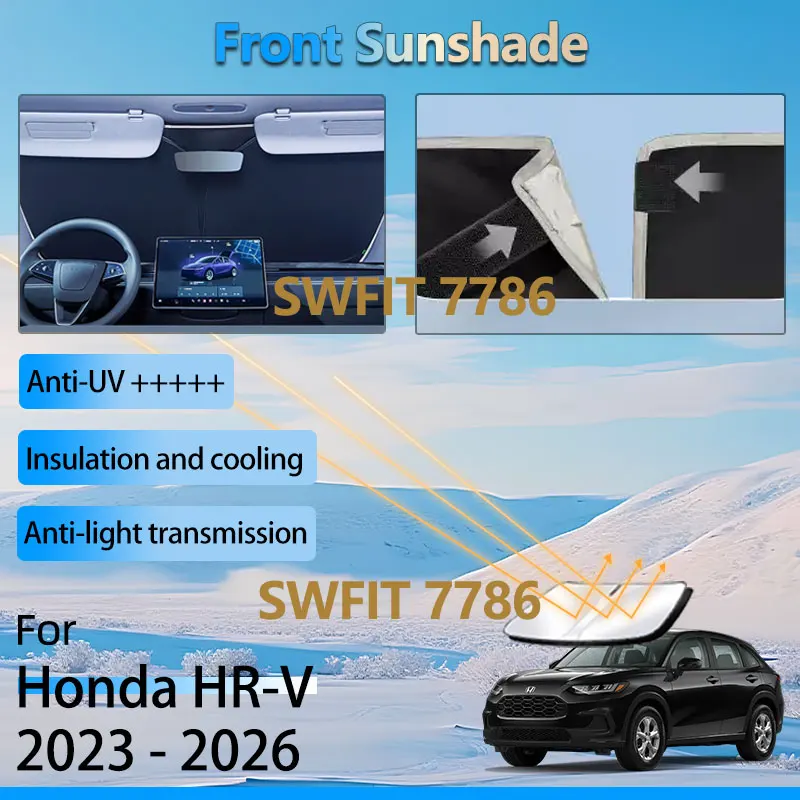 Солнцезащитный козырек на переднее окно автомобиля для Honda HR-V HR V RV5 2023 2024 2025 2026, аксессуары, теплоизоляционный солнцезащитный козырек на лобовое стекло, водонепроницаемый
Солнцезащитный козырек на переднее окно автомобиля для Honda HR-V HR V RV5 2023 2024 2025 2026, аксессуары, теплоизоляционный солнцезащитный козырек на лобовое стекло, водонепроницаемый