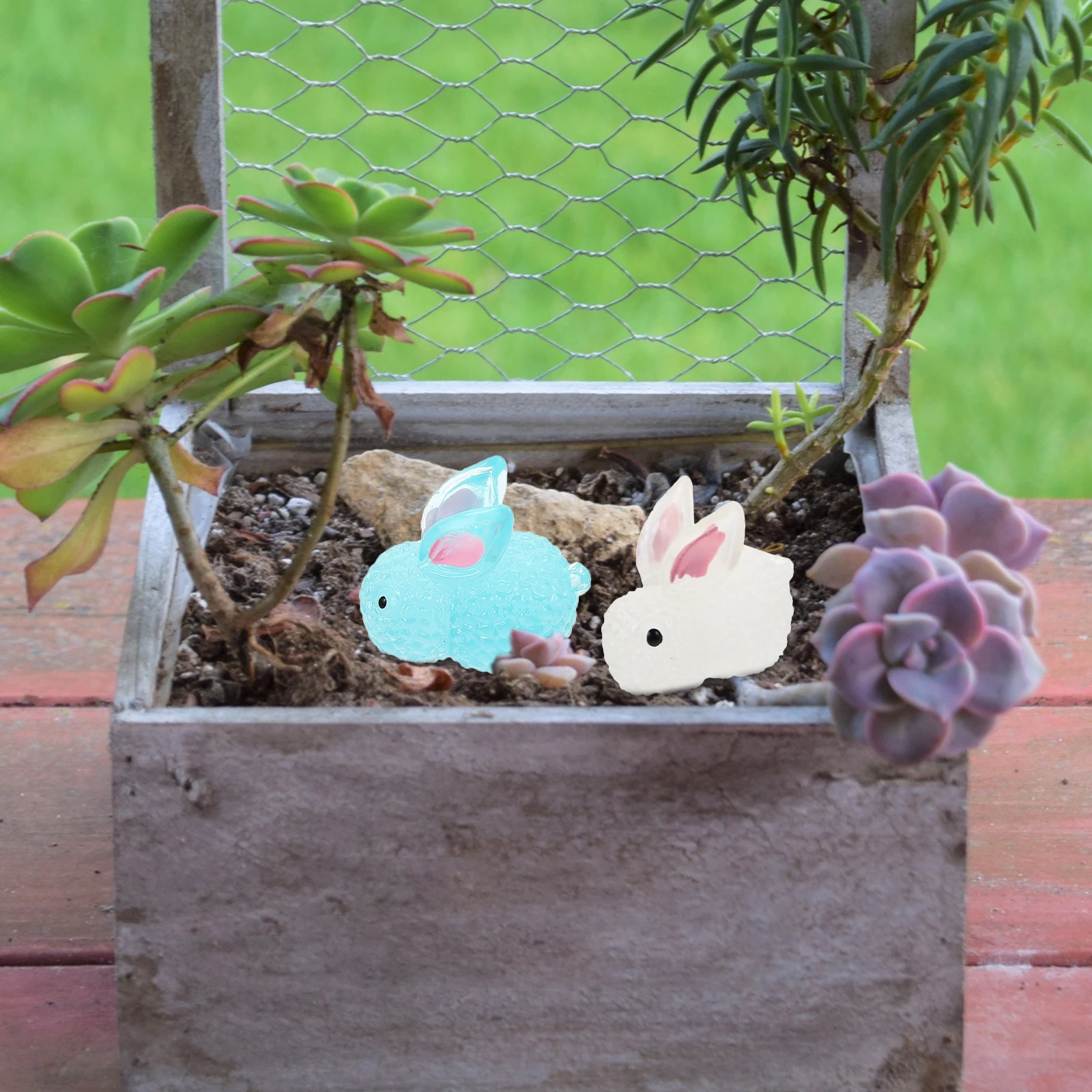 12pcs Night Glow Bunny Figurines Translucent Resin Zodiac Rabbit Decorations Micro L scaping Desktop Car 6 Colors
12pcs Night Glow Bunny Figurines Translucent Resin Zodiac Rabbit Decorations Micro L scaping Desktop Car 6 Colors