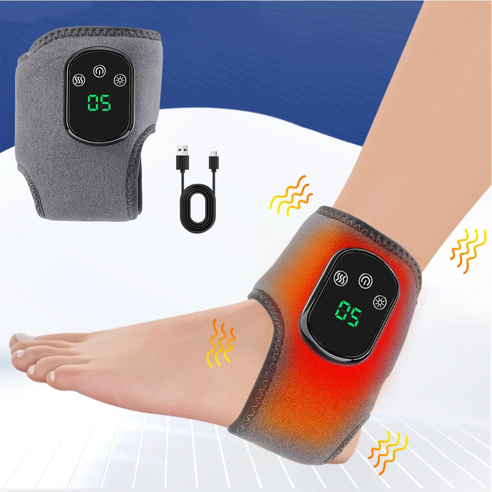 3-in-1 Rechargeable Ankle & Foot Massager 5 Heat Leave Ankle Massager Vibration Heated Feet Wrap for Circulation
3-in-1 Rechargeable Ankle & Foot Massager 5 Heat Leave Ankle Massager Vibration Heated Feet Wrap for Circulation