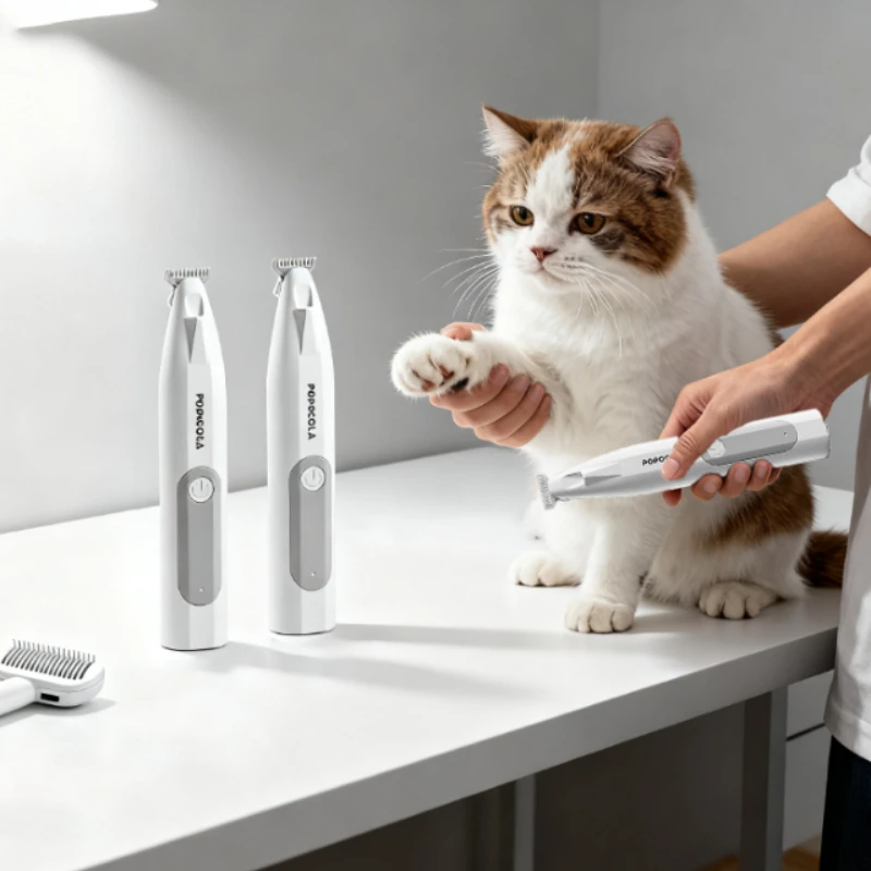 POPO Cat Paw Trimmer LED Light Pet Grooming Equipment Puppy Hairdressing Blades Cat Paw Electric Shaver Foot Hair Cuttier
POPO Cat Paw Trimmer LED Light Pet Grooming Equipment Puppy Hairdressing Blades Cat Paw Electric Shaver Foot Hair Cuttier