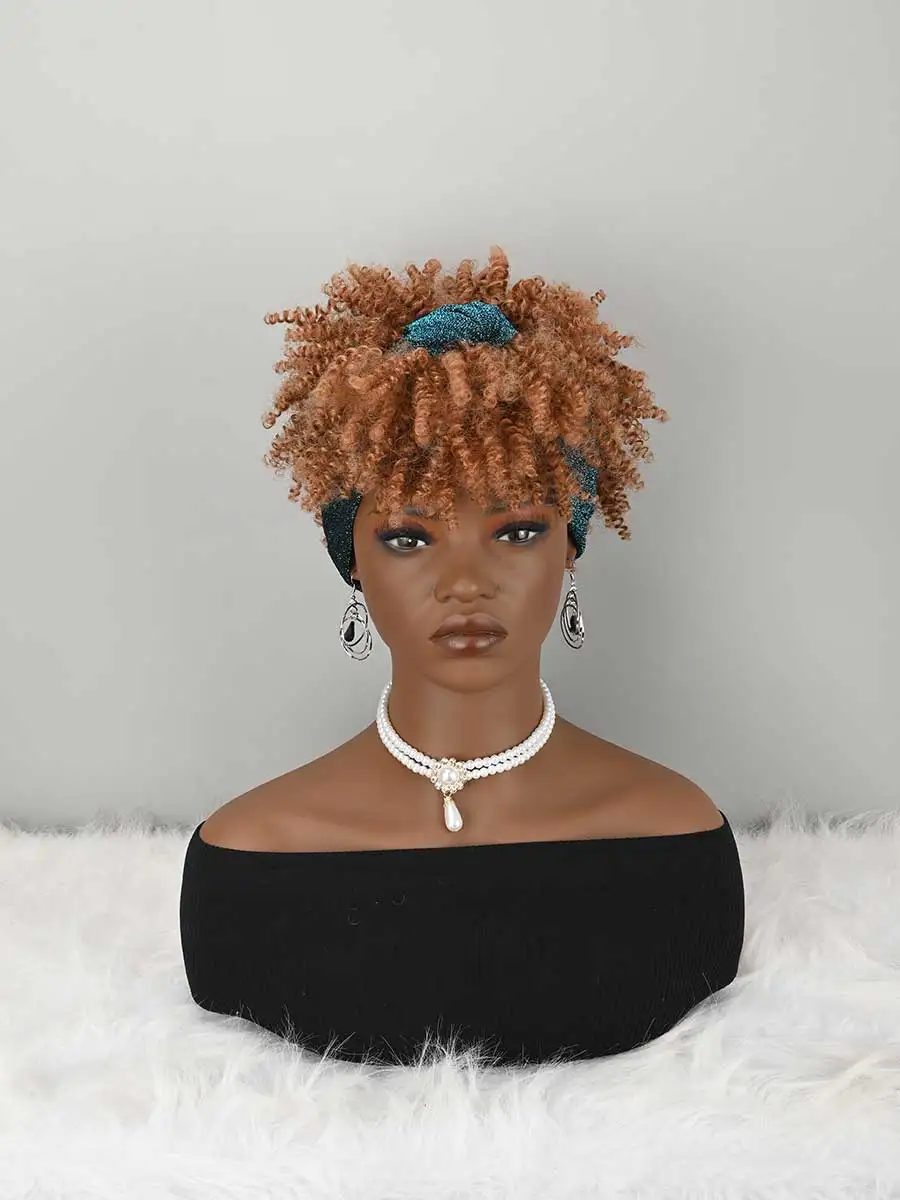 Headband Wig Curly Headband Wig With Bangs For Women Synthetic Afro Curly Hair Wig With Headband Attached Short Kinky
Headband Wig Curly Headband Wig With Bangs For Women Synthetic Afro Curly Hair Wig With Headband Attached Short Kinky