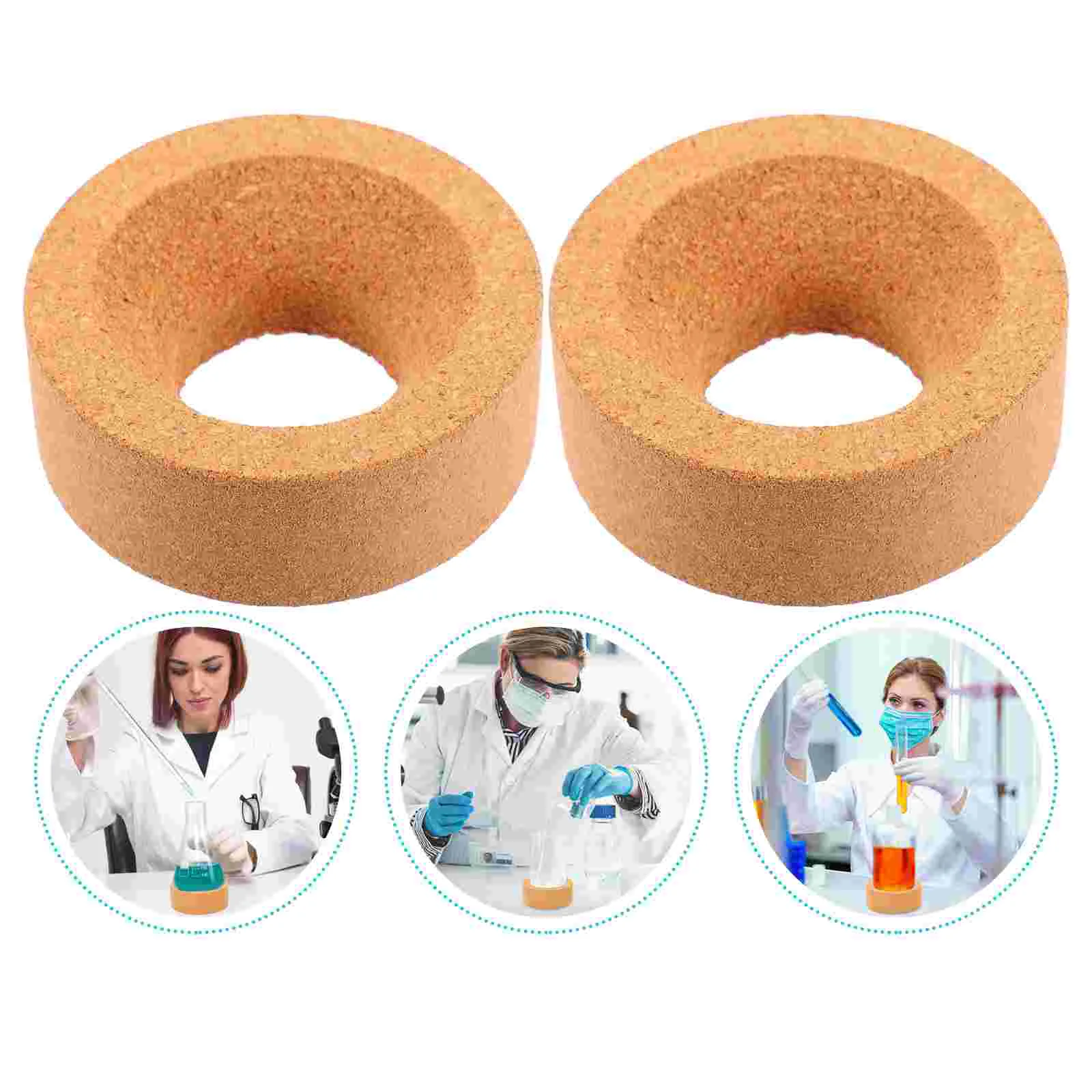 2 Pcs Flask Holder Beaker Round Bottom Cork Lab Ring Support Laboratory Pad Base Stands Holders Glass
2 Pcs Flask Holder Beaker Round Bottom Cork Lab Ring Support Laboratory Pad Base Stands Holders Glass