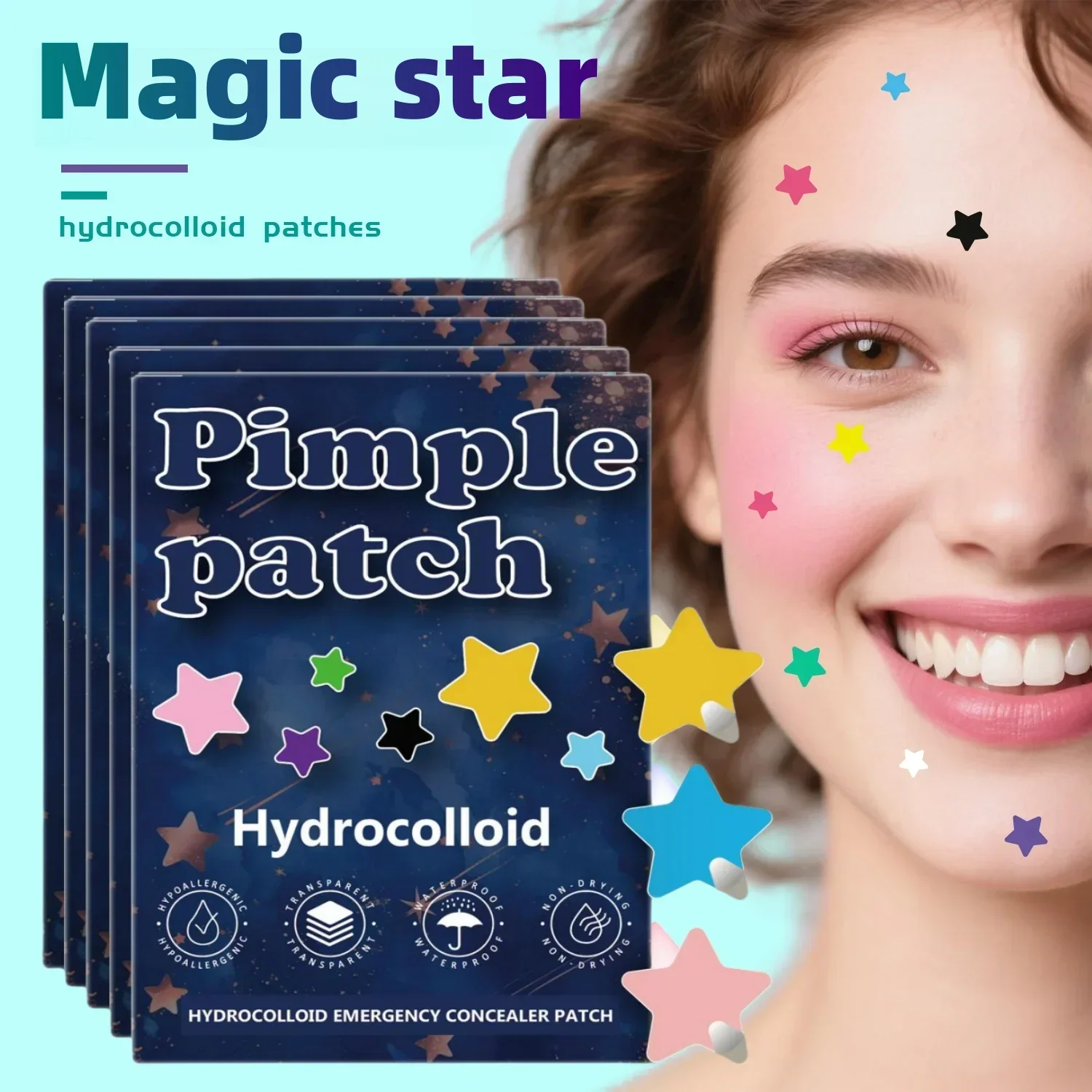 1400pcs Colorful Star; Pimple Patch Acne; Colorful Invisible Acne Removal Skin Care Stickers Concealer Face Spot Makeup Tools
1400pcs Colorful Star; Pimple Patch Acne; Colorful Invisible Acne Removal Skin Care Stickers Concealer Face Spot Makeup Tools
