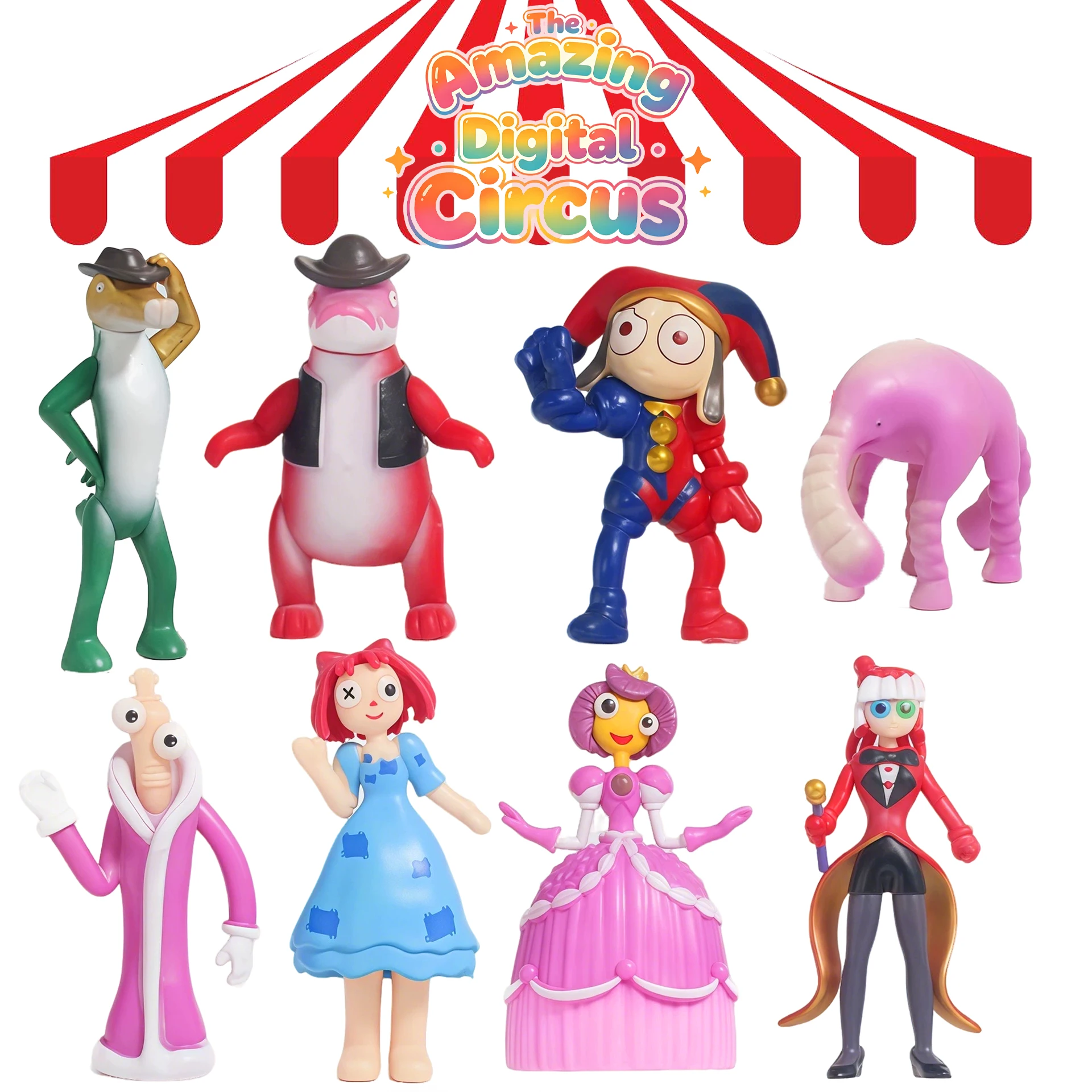 NEW! 2 styles 8PCS-THE AMAZING DIGITAL CIRCUS Model Toy,Hobbies Cartoon Art Accessories,Reward Anime Gifts For Children, Cartoon
NEW! 2 styles 8PCS-THE AMAZING DIGITAL CIRCUS Model Toy,Hobbies Cartoon Art Accessories,Reward Anime Gifts For Children, Cartoon
