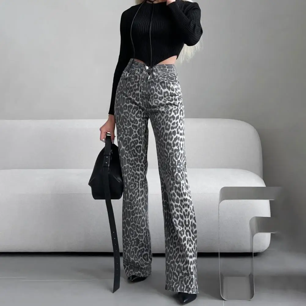 Summer Women's Leopard Print Jeans Women Leopard Print Pants Female Hip Hop Vintage Loose Casual Denim Pants Baggy Pants
Summer Women's Leopard Print Jeans Women Leopard Print Pants Female Hip Hop Vintage Loose Casual Denim Pants Baggy Pants