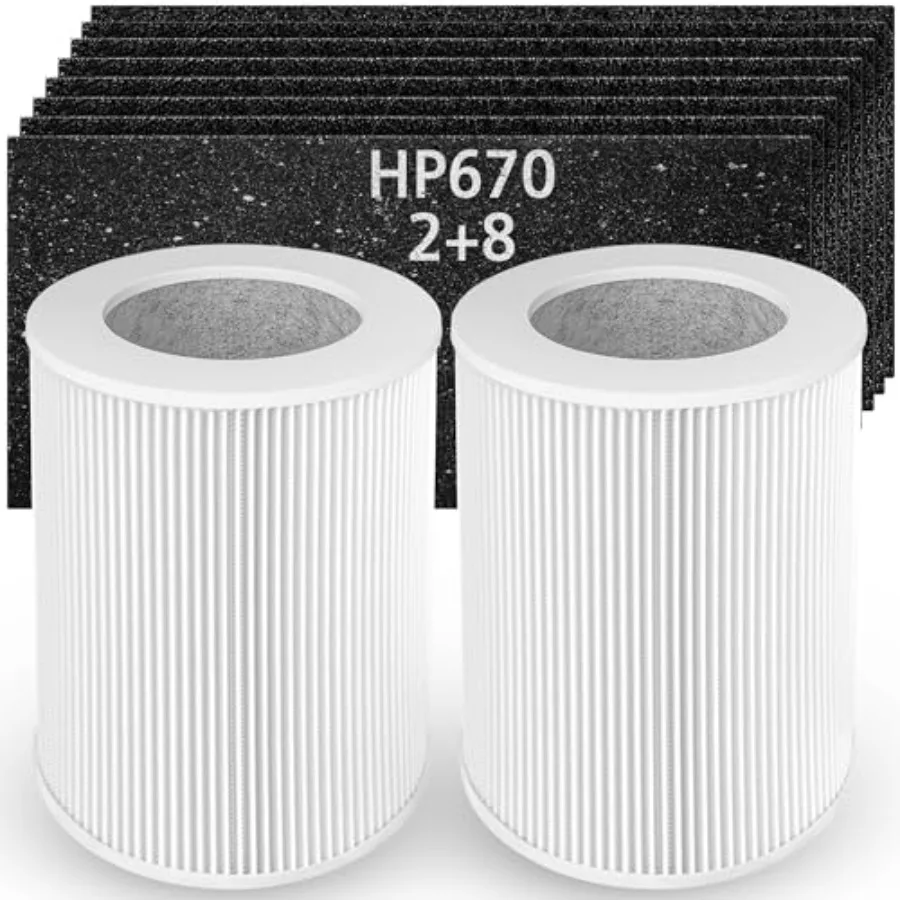 HP670 Replacement Filter Compatible with Hunter HP670 Large Tower True Air Cleaner Purifier Compare to Part# H-HF670-VP 2 x Pre
HP670 Replacement Filter Compatible with Hunter HP670 Large Tower True Air Cleaner Purifier Compare to Part# H-HF670-VP 2 x Pre