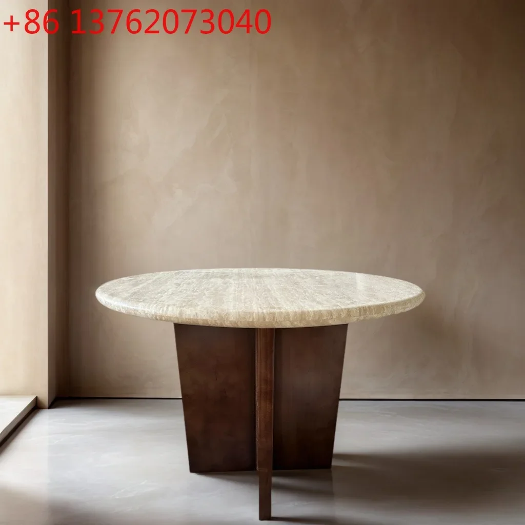 Wabi Sansan marble travertine coffee table with travertine dining table
Wabi Sansan marble travertine coffee table with travertine dining table