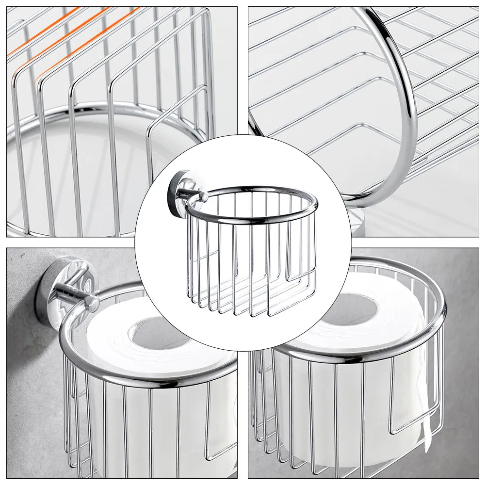 1Pcs Roll Paper Organizer Silver Wall-Mounted Tissue Rack Paper Shelf Bathroom Accessories Style
1Pcs Roll Paper Organizer Silver Wall-Mounted Tissue Rack Paper Shelf Bathroom Accessories Style