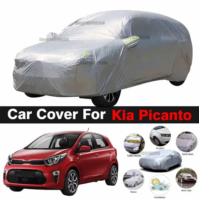 For Kia Picanto Outdoor Protection Full Car Covers Snow Cover Sunshade Waterproof Dustproof Exterior Car accessories
For Kia Picanto Outdoor Protection Full Car Covers Snow Cover Sunshade Waterproof Dustproof Exterior Car accessories