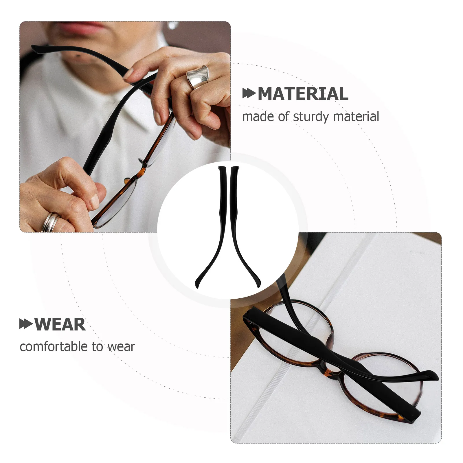 TR90 Glasses Arms Black Frame 9 5mm Width Broken Temple Replacement Parts for Glasses Sunglasses Universal Eyeglasses
TR90 Glasses Arms Black Frame 9 5mm Width Broken Temple Replacement Parts for Glasses Sunglasses Universal Eyeglasses