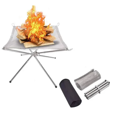 Stainless Steel Outdoor Camping Campfire Fire Rack Foldable Mesh Fire Pit Wood Stove Fire Frame Rack Garden Backyard BBQ Bonfire
Stainless Steel Outdoor Camping Campfire Fire Rack Foldable Mesh Fire Pit Wood Stove Fire Frame Rack Garden Backyard BBQ Bonfire