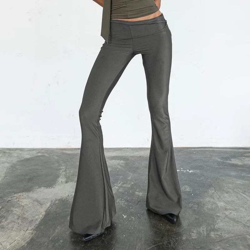 Women Solid Ribbons Slim Flare Pants Elastic High Waist Boot Cut Trousers Fashion Casual All Matching Streetwear Bottoms
Women Solid Ribbons Slim Flare Pants Elastic High Waist Boot Cut Trousers Fashion Casual All Matching Streetwear Bottoms