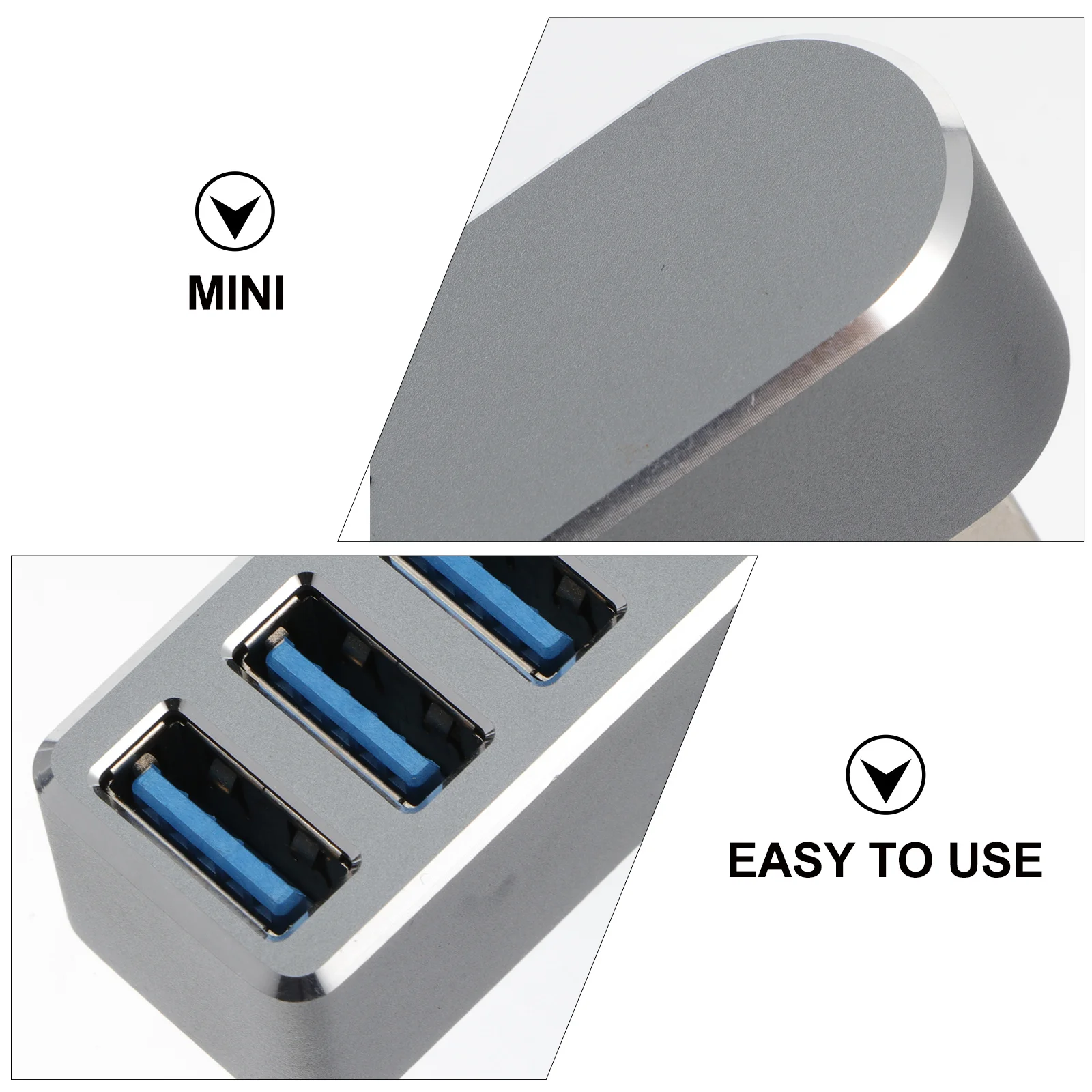 Aluminum Alloy Usb Hub 3 Port Swivel Connector Data Transfer Splitter For Laptop Phone Hard Drive Multi-Port Hub Adapter
Aluminum Alloy Usb Hub 3 Port Swivel Connector Data Transfer Splitter For Laptop Phone Hard Drive Multi-Port Hub Adapter