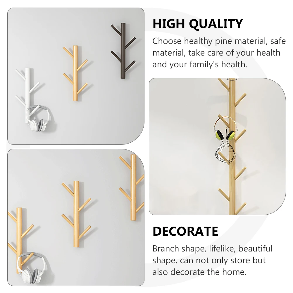 Wall Mounted Coat Rack Wooden Hangers Hooks Storage Healthy Pine Material No Smell Smooth Edge Home Decoration Hanging Rack
Wall Mounted Coat Rack Wooden Hangers Hooks Storage Healthy Pine Material No Smell Smooth Edge Home Decoration Hanging Rack