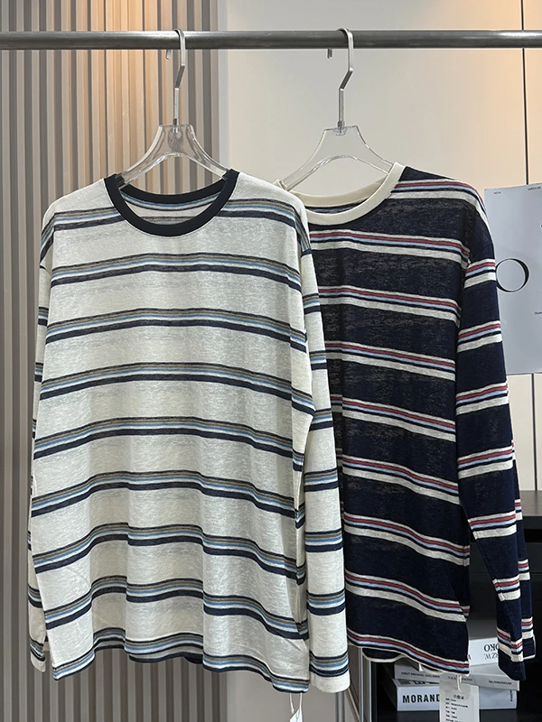 Outlets Big Order T-Shirt Women's Loose Long Sleeve Striped Lazy Style Fashionable Cut Label Korean Version Autumn Top
Outlets Big Order T-Shirt Women's Loose Long Sleeve Striped Lazy Style Fashionable Cut Label Korean Version Autumn Top