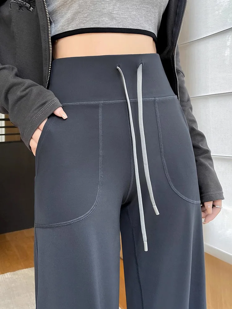 Casual High Waist Dstring Yoga Pants Women's Thin Spring Autumn Wide Leg ark Skin Tight Fit Comfortable Breathable
Casual High Waist Dstring Yoga Pants Women's Thin Spring Autumn Wide Leg ark Skin Tight Fit Comfortable Breathable