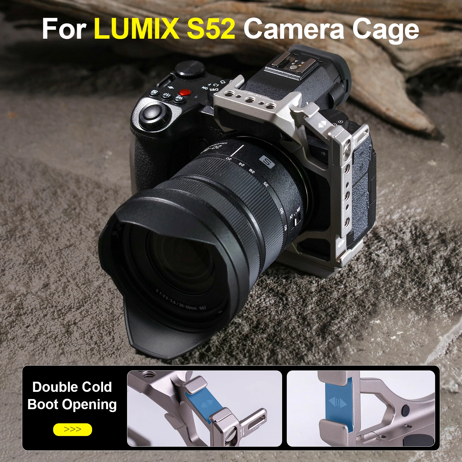 YANZUO For Panasonic G92 Camera Rabbit Cage S52 S52X Video Photography Accessories Metal Expansion Protective Frame
YANZUO For Panasonic G92 Camera Rabbit Cage S52 S52X Video Photography Accessories Metal Expansion Protective Frame