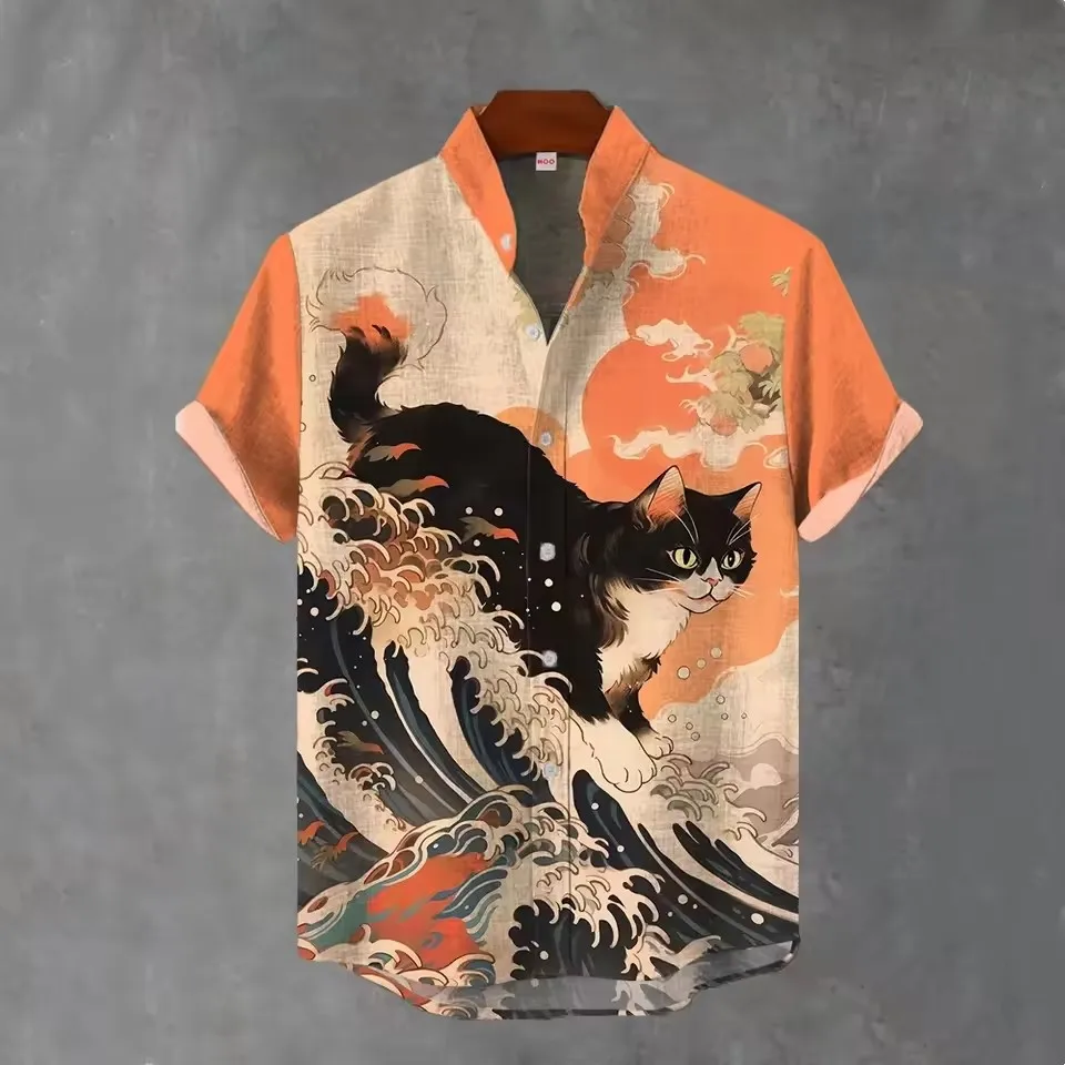 Animal Pattern Men's Shirt Summer Outdoor Casual Short Sleeve Tops 3D Print Hawaiian Style OverSize Men's Lapel Clothing shirt
Animal Pattern Men's Shirt Summer Outdoor Casual Short Sleeve Tops 3D Print Hawaiian Style OverSize Men's Lapel Clothing shirt