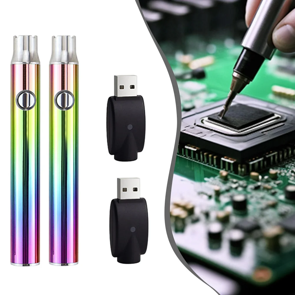 350mAh Battery USB Soldering Iron Home DIY Projects Multicolour USB Rechargeable Soldering Iron 510 Threaded Connector
350mAh Battery USB Soldering Iron Home DIY Projects Multicolour USB Rechargeable Soldering Iron 510 Threaded Connector
