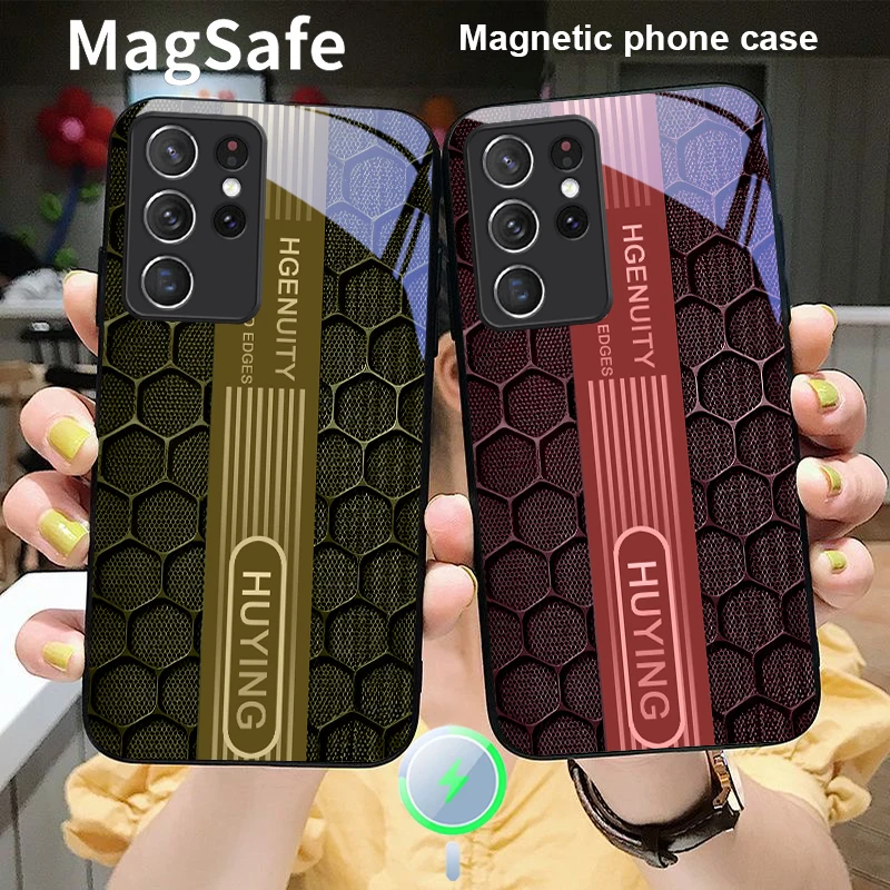 Rose purple honeycomb For Samsung S 25 S25 Edge S25Ultra S8 9 10 20 S21 Pro S22 Plus S23 FE S24 Ultra Magsafe Glass Phone Case
Rose purple honeycomb For Samsung S 25 S25 Edge S25Ultra S8 9 10 20 S21 Pro S22 Plus S23 FE S24 Ultra Magsafe Glass Phone Case