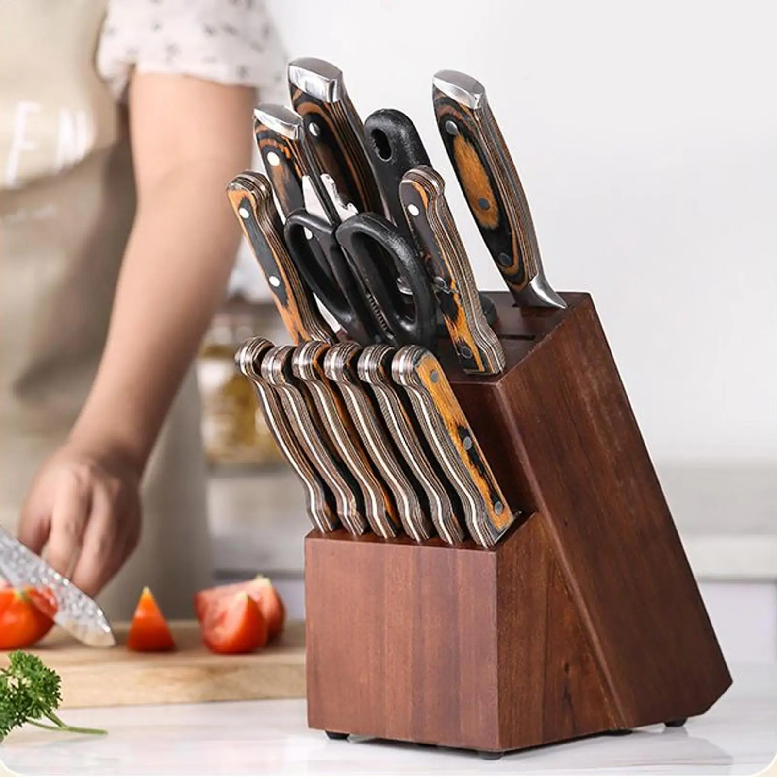 Kitchen Cutter Holder 14-Slot Wooden Organizer Cutter Holders For Counter Top For Kitchen Scissor Sharpenner Counter Top Home
Kitchen Cutter Holder 14-Slot Wooden Organizer Cutter Holders For Counter Top For Kitchen Scissor Sharpenner Counter Top Home